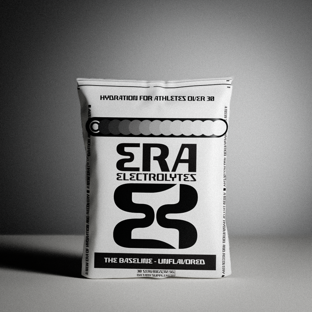 Unflavored Electrolyte Powder for Athletes Over 30 - Natural Hydration (30 Serving Pouch With Scooper)